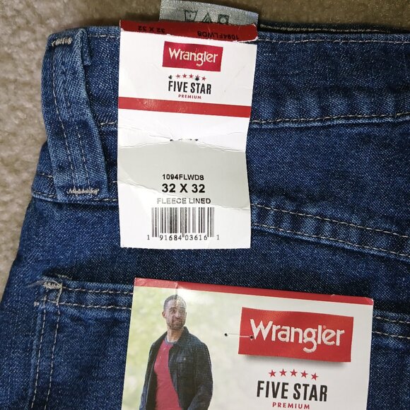 Men's Wrangler carpenter jeans fleece lined NWT - Picture 3 of 7